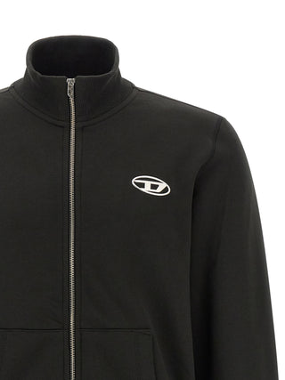 Diesel Black Cotton Sweatshirt