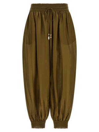 Zimmermann Bicolor Silk Casual Pants
