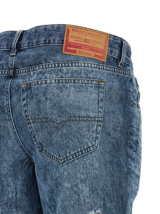 Diesel Blue Cotton Flared Jeans