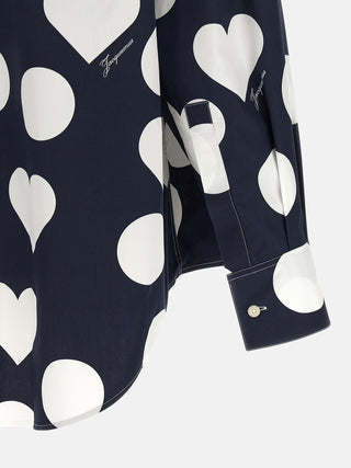 Jacquemus Blue Cotton Blouse