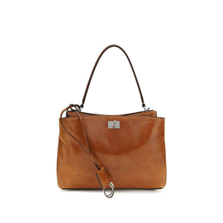 Balenciaga Brown Lamb Handbag