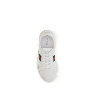 Gucci White Calf Leather Bos Taurus Chunky Sneakers