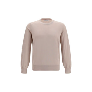Brunello Cucinelli Beige Cotton Sweatshirt
