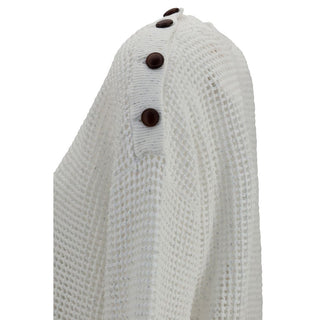 Brunello Cucinelli White Cotton Sweatshirt