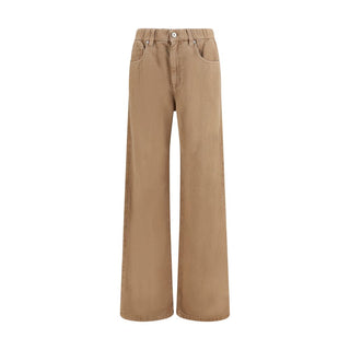 Brunello Cucinelli Beige Cotton Jeans Denim