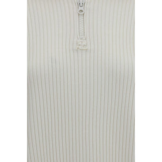 Courrèges White Wool Oves Aries Sweatshirt