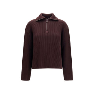 Courrèges Brown Wool Oves Aries Sweatshirt