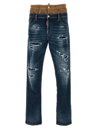Dsquared² Blue Cotton Skinny Jeans