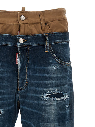 Dsquared² Blue Cotton Skinny Jeans