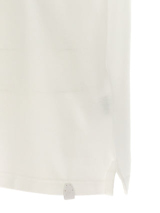 Brioni White Cotton Polo Shirt