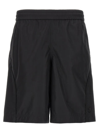 Givenchy Black Polyester Bermuda Shorts