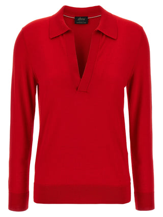 Brioni Multicolor Cashmere Polo Shirt