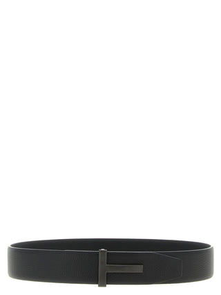 Tom Ford Black Calfskin Belt