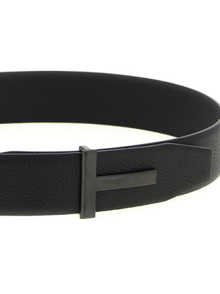 Tom Ford Black Calfskin Belt