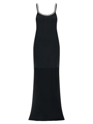 Tom Ford Black Acetate Long Dress