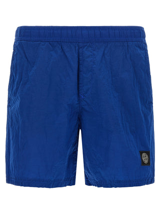 Stone Island Blue Polyamide Swim Shorts