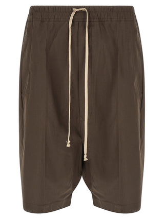 Rick Owens Brown Cotton Bermuda Shorts