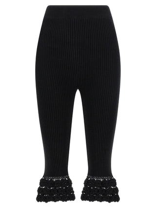 Ganni Black Organic Cotton Casual Pants