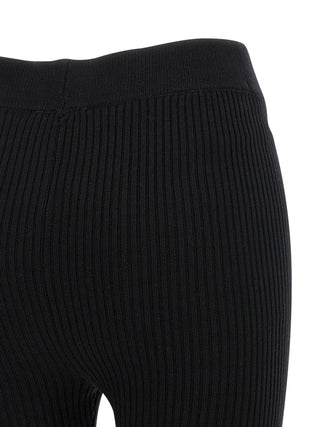 Ganni Black Organic Cotton Casual Pants