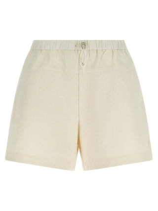 Moncler White Polyester Bermuda Shorts