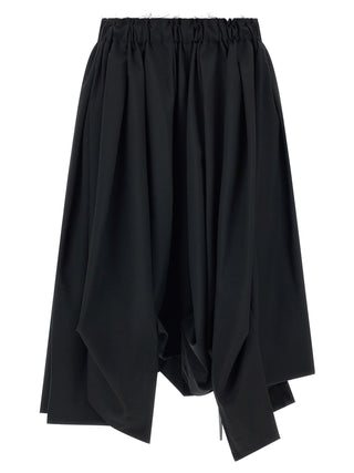 Comme Des Garçons Black Wool Bermuda Shorts