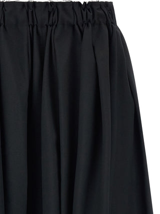Comme Des Garçons Black Wool Bermuda Shorts