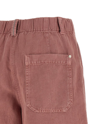 Brunello Cucinelli Multicolor Cotton Bermuda Shorts