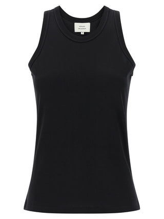 Loulou De Saison Black Cotton Sleeveles T-Shirt