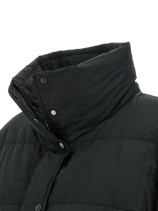 Brunello Cucinelli Black Cotton Full-Length Jacket