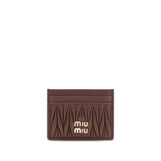 Miu Miu Bordeaux Lamb Ovis Aries Aries Wallet