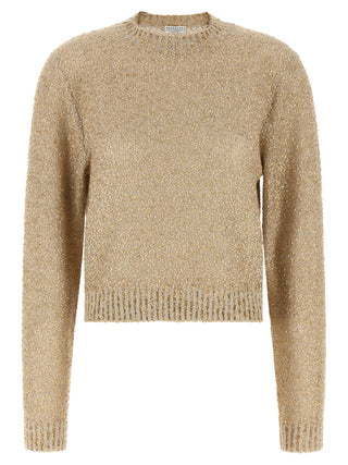 Brunello Cucinelli Gold Linen Cardigan