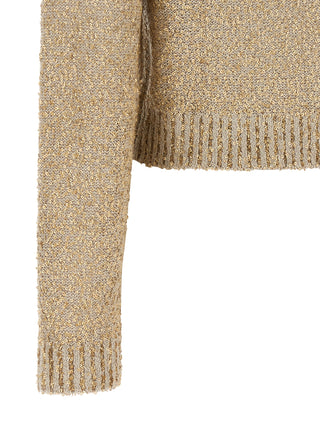 Brunello Cucinelli Gold Linen Cardigan
