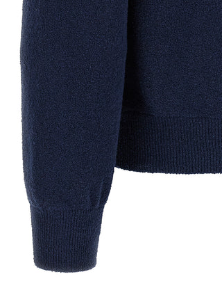 Roberto Collina Blue Cotton Sweatshirt