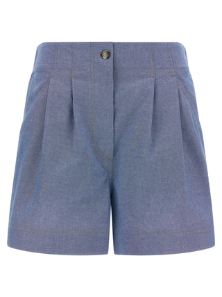 Moncler Grenoble Blue Cotton Bermuda Shorts