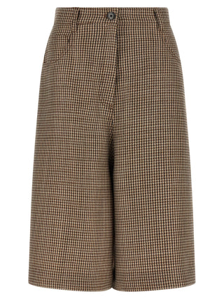 Brunello Cucinelli Brown Virgin Wool Bermuda Shorts