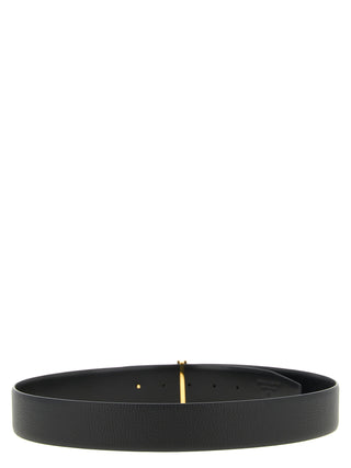 Tom Ford Black Calfskin Regular Belt