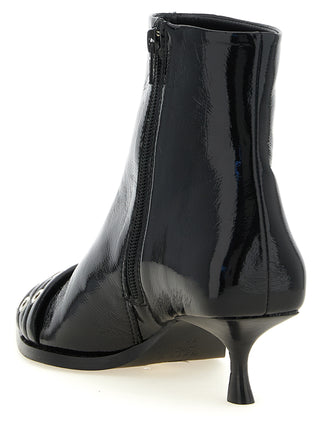 Ganni Black Polyethylene Ankle Boots