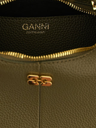 Ganni Bicolor Polyester Handbag