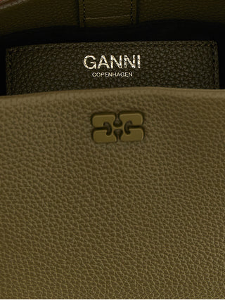 Ganni Bicolor Polyester Handbag