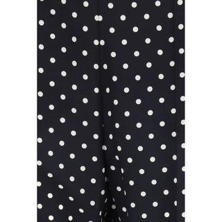 Valentino Black Silk Cropped Pants