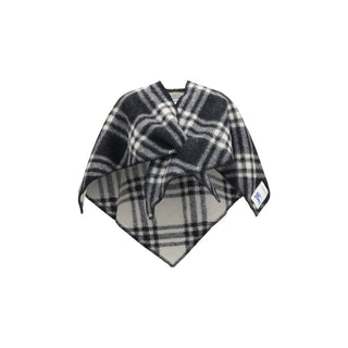 Burberry Gray Wool Oves Aries Scarf