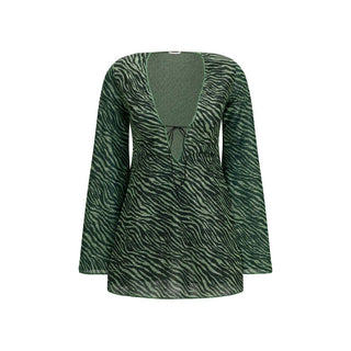 Oséree Bicolor Polyamide Casual Dress