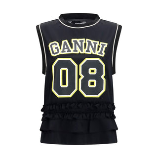 Ganni Black Polyester Sportswear