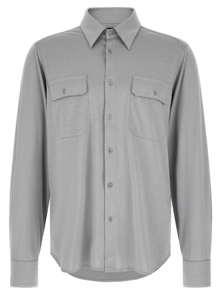 Tom Ford Gray Silk Blouse