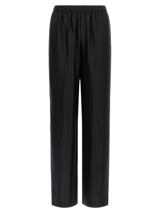 Loulou De Saison Black Viscose Casual Pants