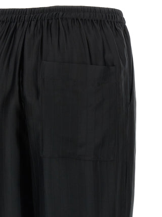 Loulou De Saison Black Viscose Casual Pants