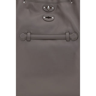 Zanellato Gray Calf Leather Bos Taurus Shoulder Bag