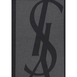 Saint Laurent Gray Silk Scarf