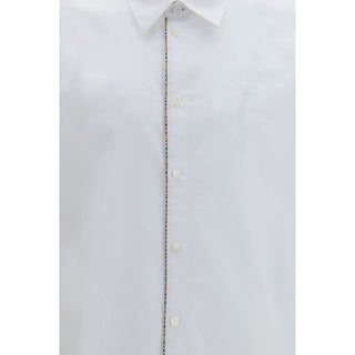 Burberry White Cotton Dress Shirt