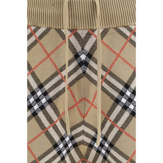 Burberry Check Cotton Blend Shorts